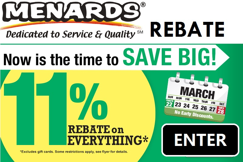 Can I Do Menards Rebates Online