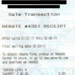 Can You Use A Copy Of A Menards Rebate Receipt