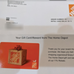 Home Depot Menards Rebate 11