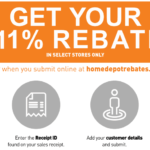 Homedepot Menards 11 Percent Rebate