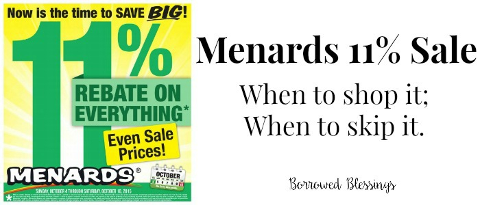 How Often Does Menards Run 11 Rebate