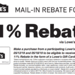 Lowes Match Menards 11 Rebate