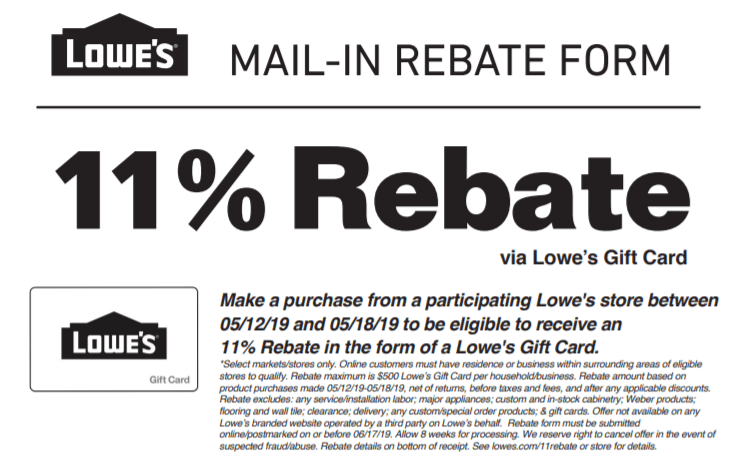 Lowes Match Menards 11 Rebate