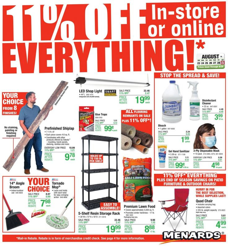 Menards 11 Rebate May