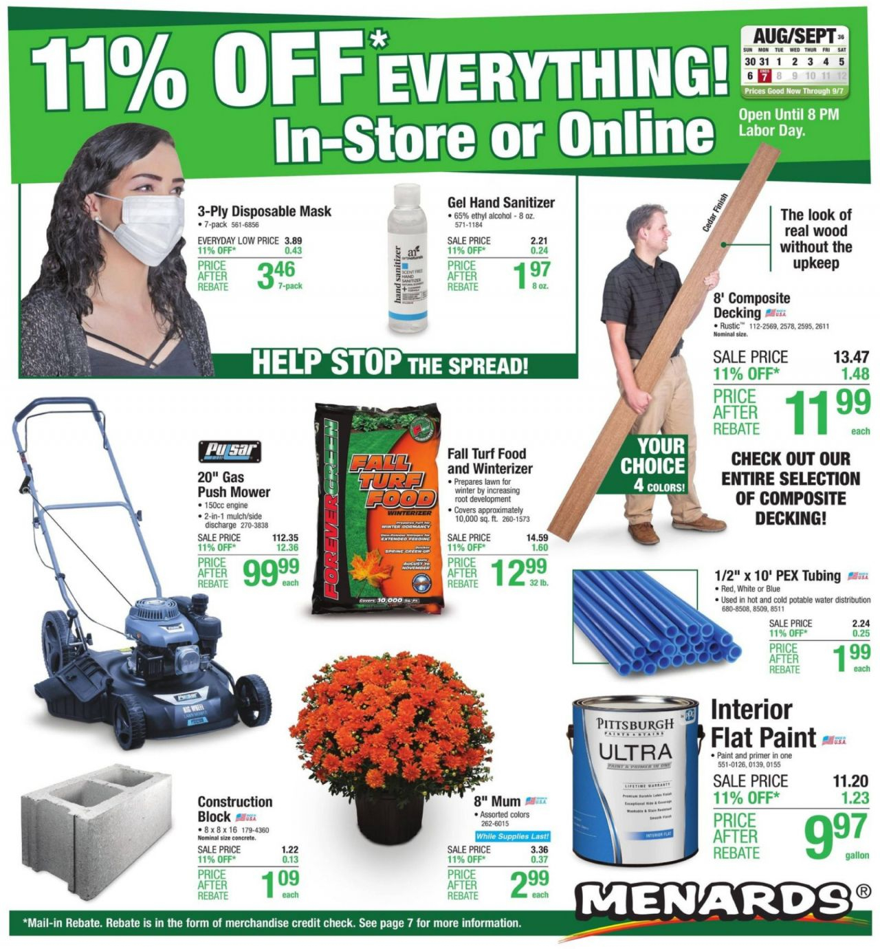 Menards 11 Rebate Program