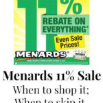 Menards 11 Rebate Sale 2022 Dates