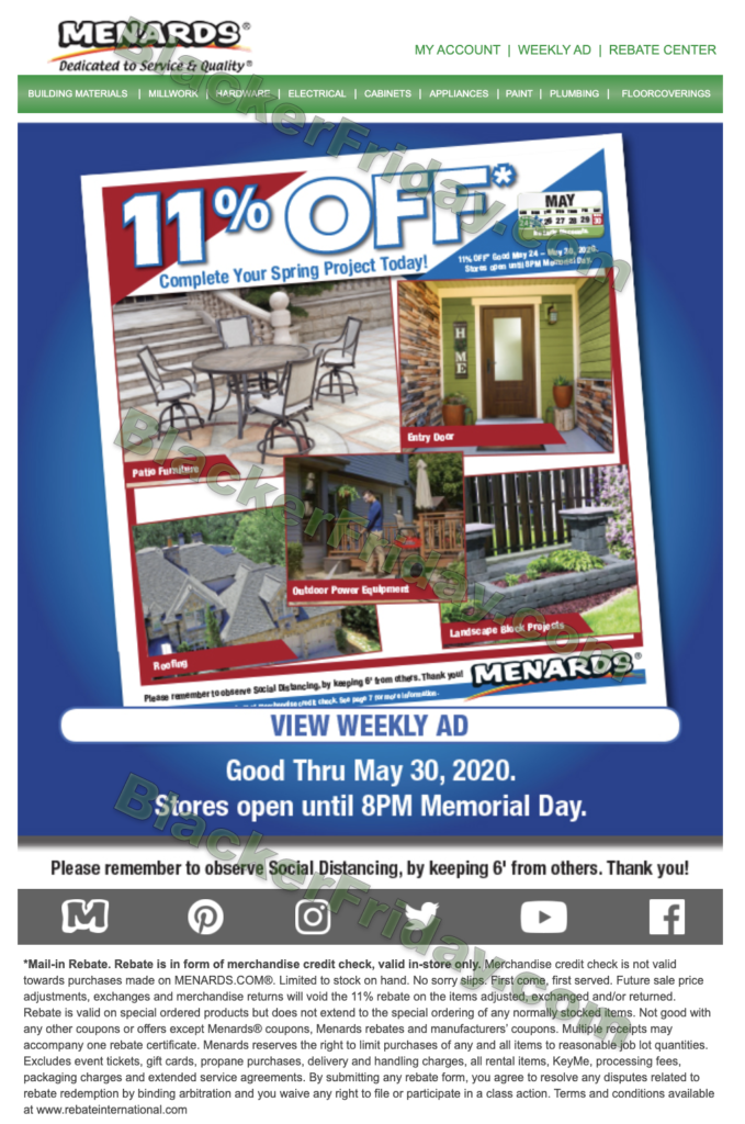 Menards 2024 Rebate