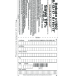 Menards Blank Rebate Form