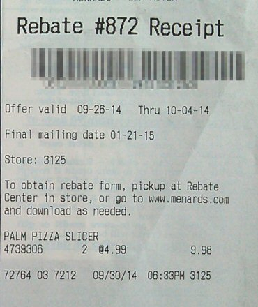 Menards Rebate 34168