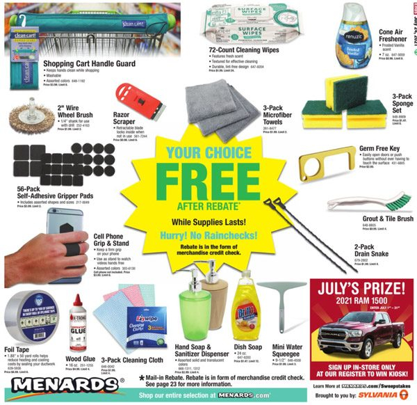 Menards Rebate If You Return Something