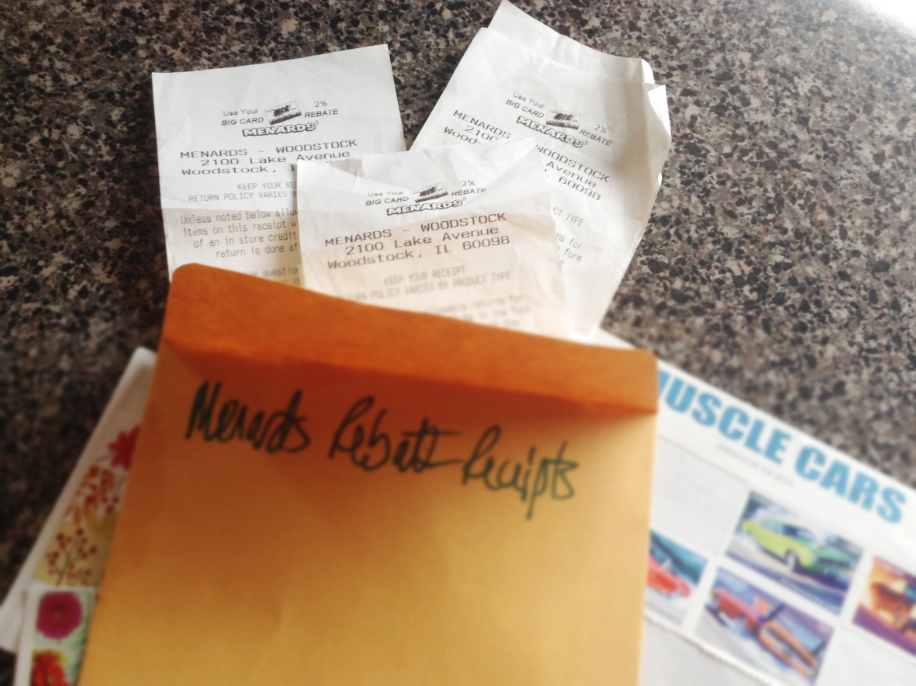 Menards Rebate More Than One In Envelope